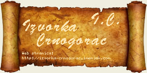 Izvorka Crnogorac vizit kartica